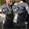 Inspired by Naruto Hatake Kakashi Naruto Uzumaki Sasuke Uchiha Cosplay Costume Hoodie Polyster Print Printing Hoodie For Men