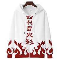 Inspired by Naruto Minato Namikaze Hoodie Anime 100% Polyester Anime 3D Harajuku Graphic Outerwear For Unisex / Couple