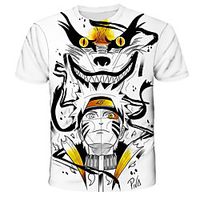 Inspired by Naruto Naruto Uzumaki Anime Cartoon 100% Polyester 3D Harajuku Graphic Kawaii T-shirt For Women