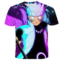 Inspired by Naruto Naruto Uzumaki Anime Cartoon 100% Polyester 3D Harajuku Graphic Kawaii T-shirt For Women