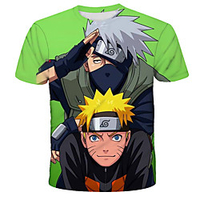 Inspired by Naruto Naruto Uzumaki Anime Cartoon 100% Polyester 3D Harajuku Graphic Kawaii T-shirt For Women