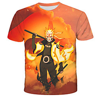 Inspired by Naruto Naruto Uzumaki Anime Cartoon 100% Polyester 3D Harajuku Graphic Kawaii T-shirt For Women