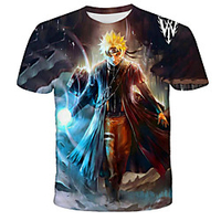 Inspired by Naruto Naruto Uzumaki Anime Cartoon 100% Polyester 3D Harajuku Graphic Kawaii T-shirt For Women