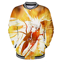 Inspired by Naruto Naruto Uzumaki Anime Cartoon Polyster Anime 3D Harajuku Graphic Outerwear For Men