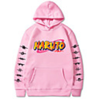 Inspired by Naruto Naruto Uzumaki Cosplay Costume Hoodie Polyester / Cotton Blend Graphic Printing Hoodie For Men