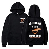 Inspired by Naruto Naruto Uzumaki Cosplay Costume Hoodie Polyester / Cotton Blend Graphic Printing Hoodie For Men