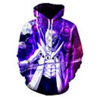 Inspired by Naruto Naruto Uzumaki Cosplay Costume Hoodie Polyster Print Printing Hoodie For Men