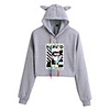 Inspired by Naruto Naruto Uzumaki Crop Top Hoodie Polyester / Cotton Blend Graphic Prints Printing Crop Top For Men