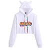 Inspired by Naruto Naruto Uzumaki Crop Top Hoodie Polyester / Cotton Blend Graphic Prints Printing Crop Top For Men
