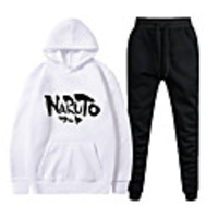 Inspired by Naruto Naruto Uzumaki Pants Hoodie Polyester / Cotton Blend Letter Printing Pants For Men