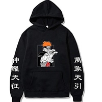 Inspired by Naruto Pain Hoodie Anime 100% Polyester Anime Harajuku Graphic Kawaii Hoodie For Men