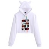 Inspired by Naruto Uchiha Crop Top Hoodie Polyester / Cotton Blend Graphic Prints Printing Crop Top For Men