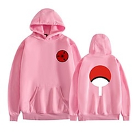 Inspired by Naruto Uchiha Itachi Cosplay Costume Hoodie Polyester / Cotton Blend Graphic Prints Printing Hoodie For Men