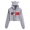 Inspired by Naruto Uchiha Itachi Crop Top Hoodie Polyester / Cotton Blend Graphic Prints Printing Crop Top For Men