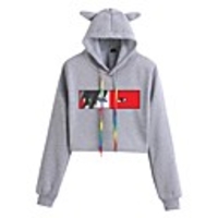 Inspired by Naruto Uchiha Itachi Crop Top Hoodie Polyester / Cotton Blend Graphic Prints Printing Crop Top For Men