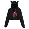 Inspired by Naruto Uchiha Itachi Crop Top Hoodie Polyester / Cotton Blend Graphic Prints Printing Crop Top For Men
