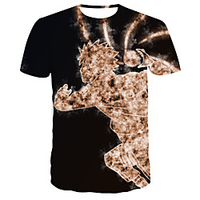 Inspired by Naruto Uchiha Sasuke Anime Cartoon 100% Polyester 3D 3D Harajuku Graphic T-shirt For Women