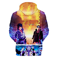 Inspired by Naruto Uchiha Sasuke Anime Cartoon 100% Polyester 3D Harajuku Graphic Kawaii Hoodie For Women