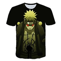 Inspired by Naruto Uchiha Sasuke Anime Cartoon 100% Polyester 3D Harajuku Graphic Kawaii T-shirt For Women