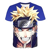Inspired by Naruto Uchiha Sasuke Anime Cartoon 100% Polyester 3D Harajuku Graphic Kawaii T-shirt For Women