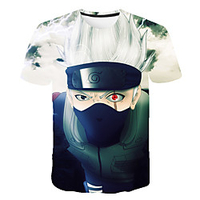 Inspired by Naruto Uchiha Sasuke Anime Cartoon 100% Polyester 3D Harajuku Graphic Kawaii T-shirt For Women
