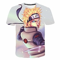 Inspired by Naruto Uchiha Sasuke Anime Cartoon 100% Polyester 3D Harajuku Graphic Kawaii T-shirt For Women
