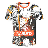 Inspired by Naruto Uchiha Sasuke Anime Cartoon 100% Polyester 3D Harajuku Graphic Kawaii T-shirt For Women