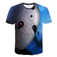 Inspired by Naruto Uchiha Sasuke Anime Cartoon 100% Polyester 3D Harajuku Graphic Kawaii T-shirt For Women