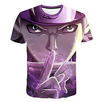 Inspired by Naruto Uchiha Sasuke Anime Cartoon 100% Polyester 3D Harajuku Graphic Kawaii T-shirt For Women