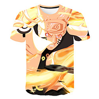 Inspired by Naruto Uchiha Sasuke Anime Cartoon 100% Polyester 3D Harajuku Graphic Kawaii T-shirt For Women