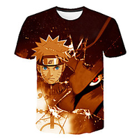 Inspired by Naruto Uchiha Sasuke Anime Cartoon 100% Polyester 3D Harajuku Graphic Kawaii T-shirt For Women