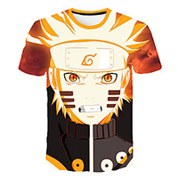 Inspired by Naruto Uchiha Sasuke Anime Cartoon 100% Polyester 3D Harajuku Graphic Kawaii T-shirt For Women