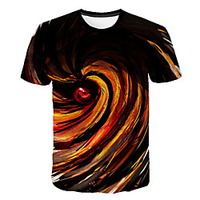 Inspired by Naruto Uchiha Sasuke Anime Cartoon 100% Polyester 3D Harajuku Graphic Kawaii T-shirt For Women