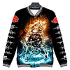 Inspired by Naruto Uchiha Sasuke Anime Cartoon Polyster Anime 3D Harajuku Graphic Outerwear For Men