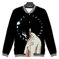 Inspired by Naruto Uchiha Sasuke Anime Cartoon Polyster Anime 3D Harajuku Graphic Outerwear For Men