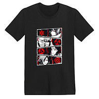 Inspired by Naruto Uchiha Sasuke Cosplay Costume T-shirt Microfiber Graphic Prints Printing T-shirt For Men