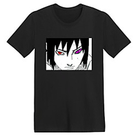 Inspired by Naruto Uchiha Sasuke Cosplay Costume T-shirt Microfiber Graphic Prints Printing T-shirt For Men