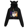Inspired by Naruto Uchiha Sasuke Crop Top Hoodie Polyester / Cotton Blend Graphic Prints Printing Crop Top For Men