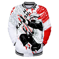 Inspired by Naruto Uzumaki Naruto Anime Cartoon Polyster Anime 3D Harajuku Graphic Outerwear For Men