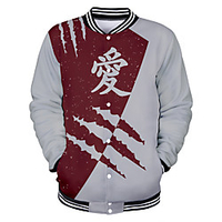 Inspired by Naruto Uzumaki Naruto Anime Cartoon Polyster Anime 3D Harajuku Graphic Outerwear For Men