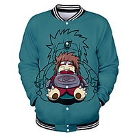 Inspired by Naruto Uzumaki Naruto Anime Cartoon Polyster Anime 3D Harajuku Graphic Outerwear For Men