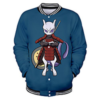 Inspired by Naruto Uzumaki Naruto Anime Cartoon Polyster Anime 3D Harajuku Graphic Outerwear For Men