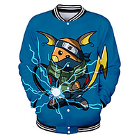 Inspired by Naruto Uzumaki Naruto Anime Cartoon Polyster Anime 3D Harajuku Graphic Outerwear For Men