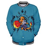 Inspired by Naruto Uzumaki Naruto Anime Cartoon Polyster Anime 3D Harajuku Graphic Outerwear For Men