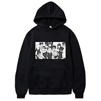 Inspired by Naruto Uzumaki Naruto Hoodie Anime 100% Polyester Anime Harajuku Graphic Kawaii Hoodie For Men