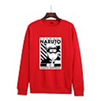 Inspired by Naruto Uzumaki Naruto Hoodie Polyester / Cotton Blend Graphic Prints Printing Hoodie For Men