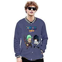 Inspired by One Piece Anime Cartoon Poly / Cotton Anime Harajuku Graphic Kawaii Outerwear For Men