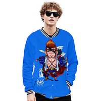 Inspired by One Piece Anime Cartoon Polyster Anime 3D Harajuku Graphic Outerwear For Men