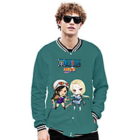 Inspired by One Piece Burukku Anime Cartoon Poly / Cotton Anime Harajuku Graphic Kawaii Outerwear For Men