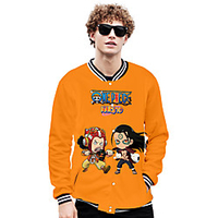 Inspired by One Piece Burukku Anime Cartoon Poly / Cotton Anime Harajuku Graphic Kawaii Outerwear For Men